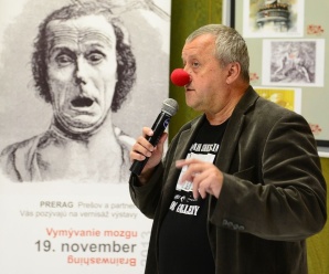 Dnes Peter Rázus, hlavný organizátor domácich i medzinárodných výstav Anti Hybrid z prešovskej  Galérie humoru a predseda Občianskeho  združenia PRERAG