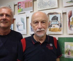 Dnes o tom, ako majiteľ kysuckej Galérie humoru privítal ďalšieho známeho slovenského humoristu Ľubomíra Juhása z Košíc